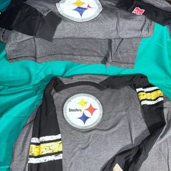 LARGE. 2XL. LONG-SLEEVE. STEELERS. PITTSBURGH. NFL. TEAM APPAREL. $13. 