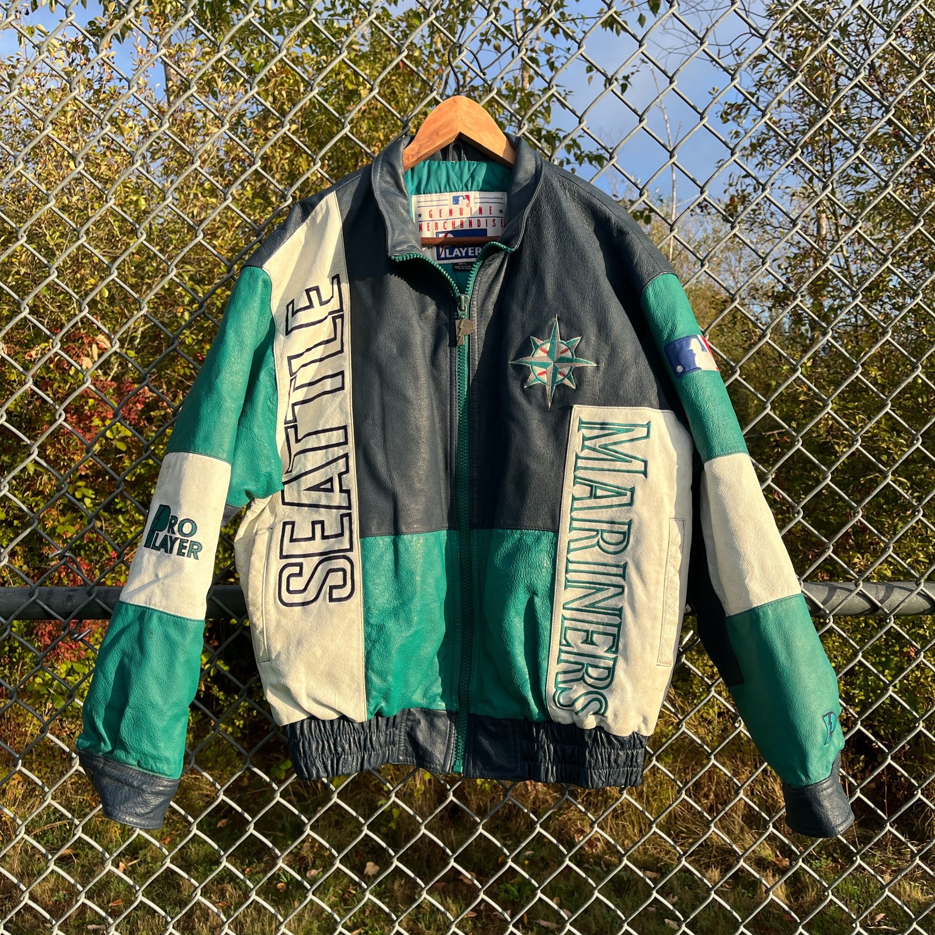 Vintage Leather Seattle Mariners Jacket