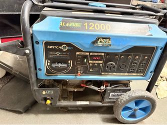12000 W Pulsar dual fuel generator Runs On Gas/propane