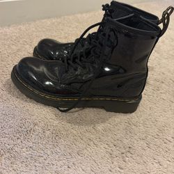 Doc Martin Black Glittery Boots 