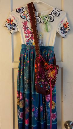 Mirabel Encanto Costume Dress with Bag