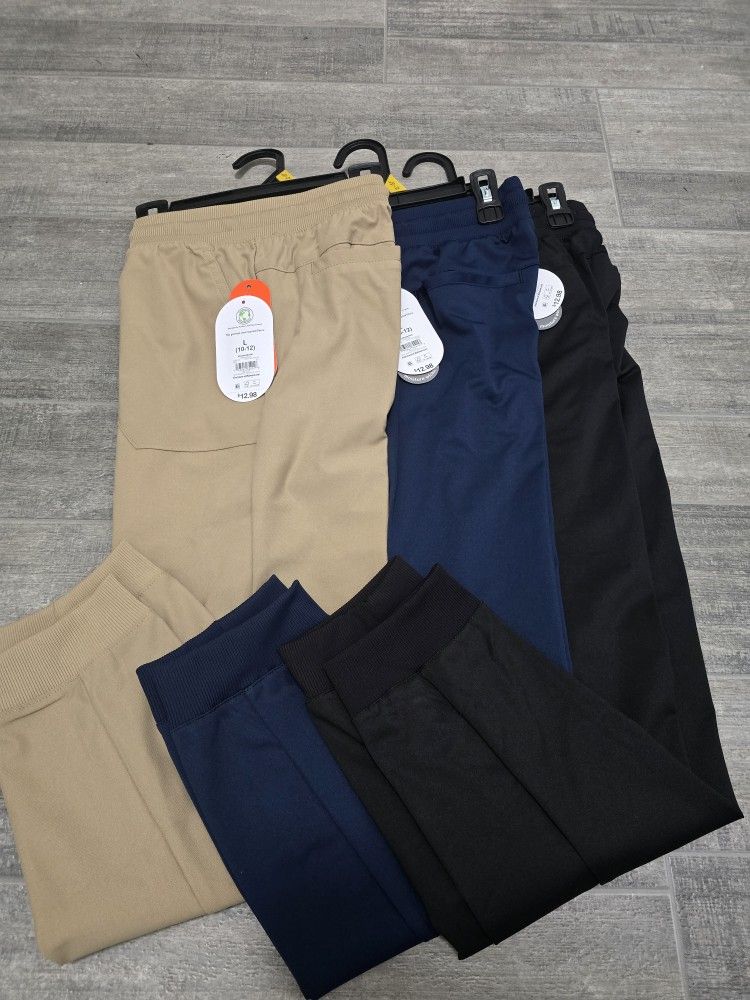 NWT Wonder Nation Boys Size 10-12 Moisture Wicking Joggers $25 Lot Of 3