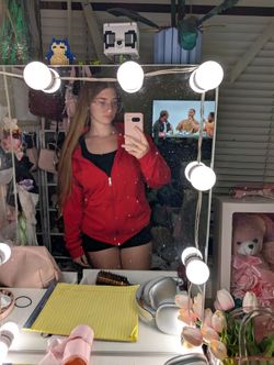 Red Zip-Up for anytime wear