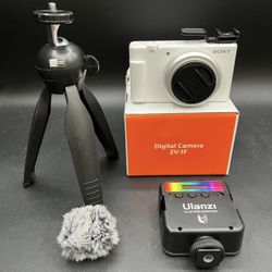 Sony Digital Camera ZV-1F 20.1MP Vlogging Camera 4K White *5155