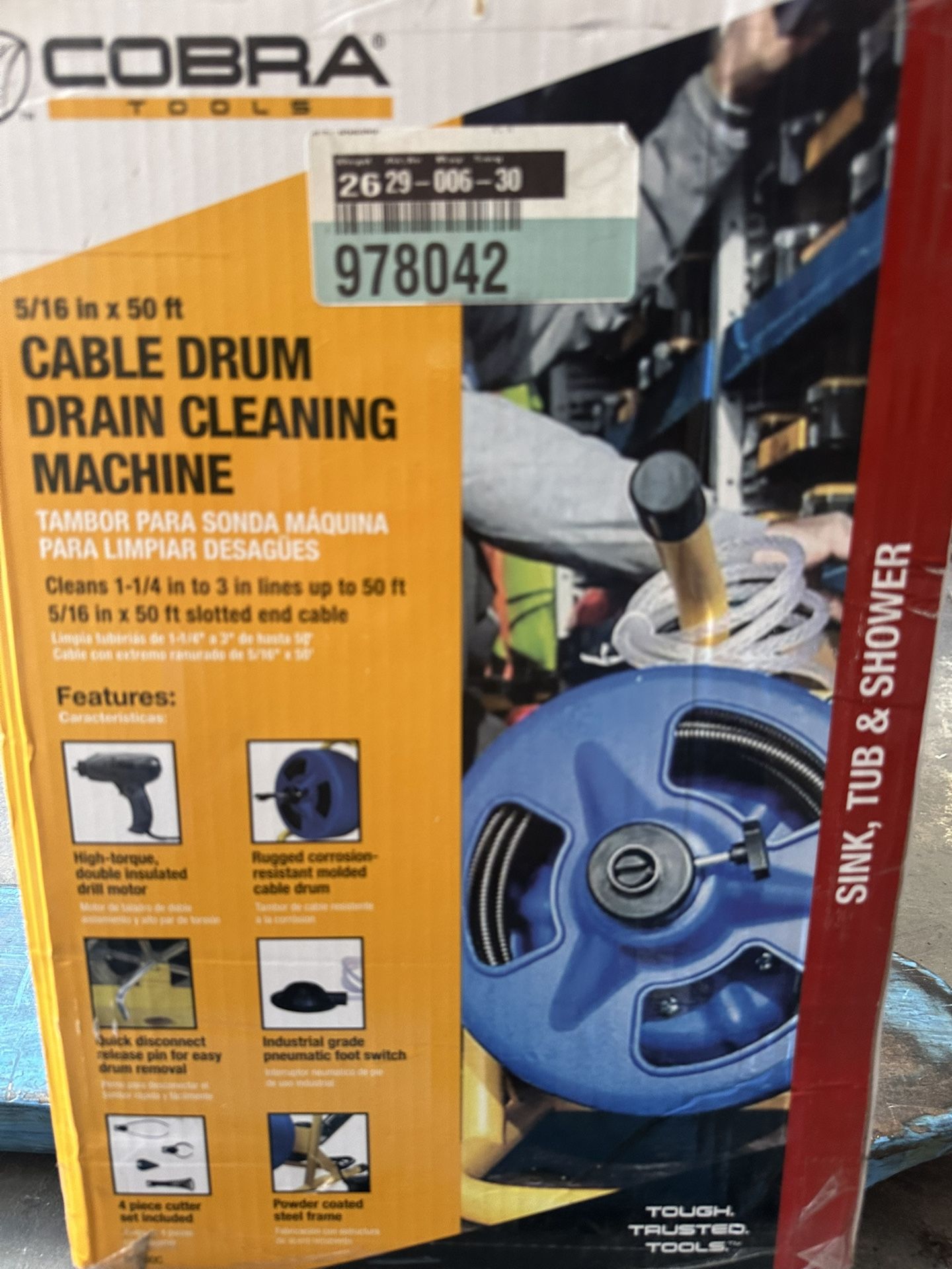 Cobra Drain Cleaning Machine