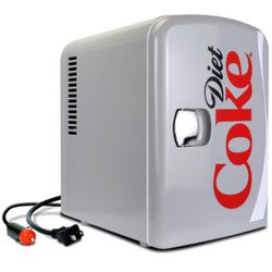 mini diet coke cooler holds 6 cans