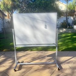 Rolling White Board On Wheels Double Sided