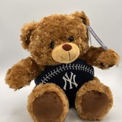 NWT Forever Collectibles Plush NY Yankees MLB 10” Teddy Bear Stuffed Plush
