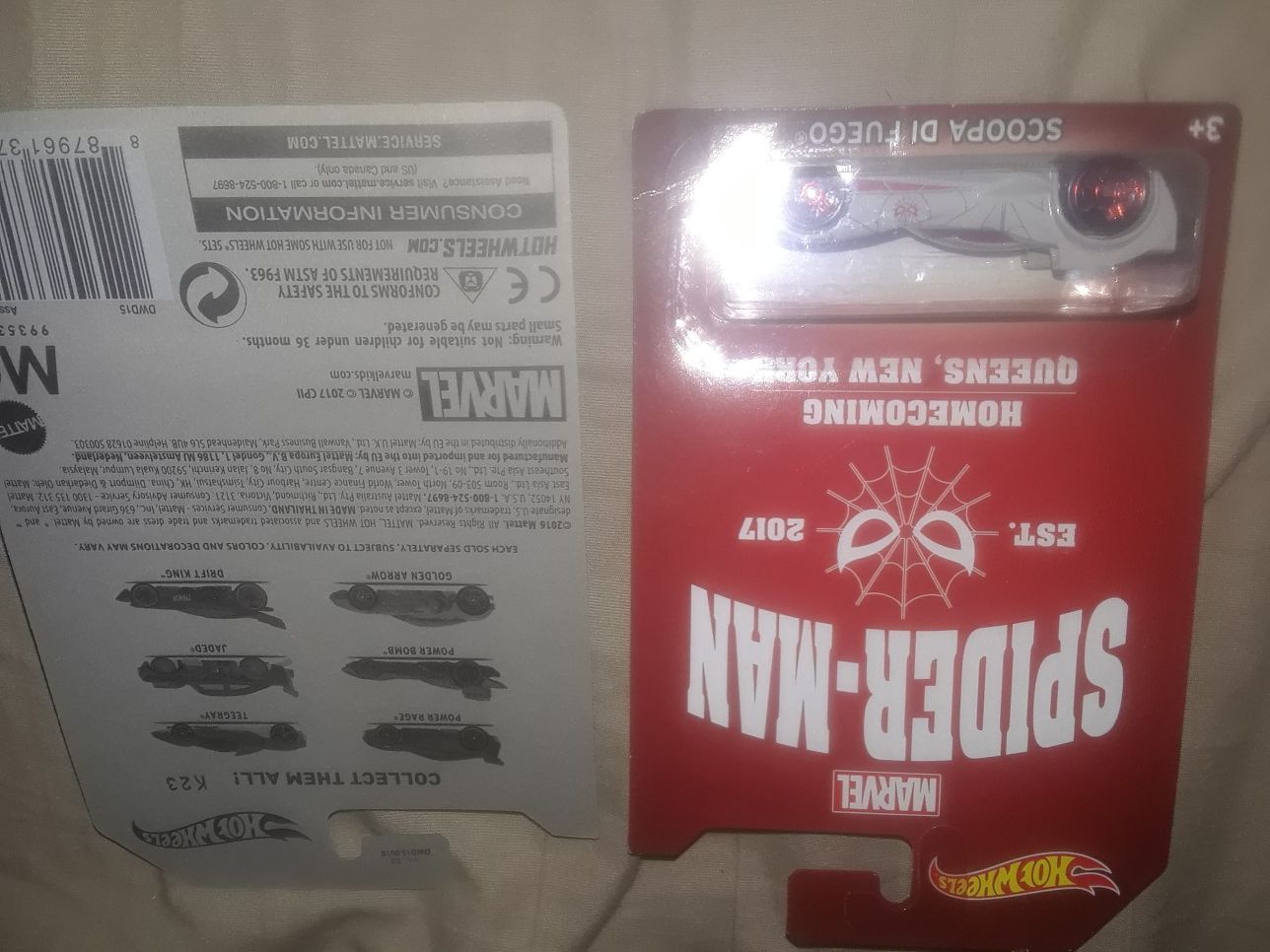 Spiderman hot wheel