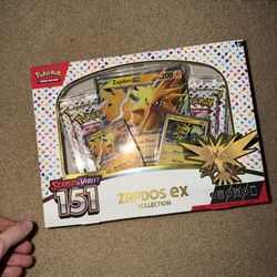 Pokemon TCG Scarlet & Violet 151 Zapdos EX Collection Box Sealed NEW