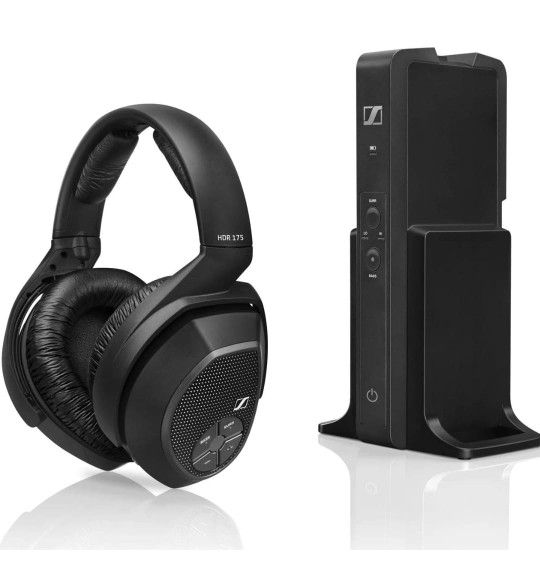 Sennheiser Radio Frequency Wireless Hearing Aid System RS 175 RF Hearing Aid with Charger Black