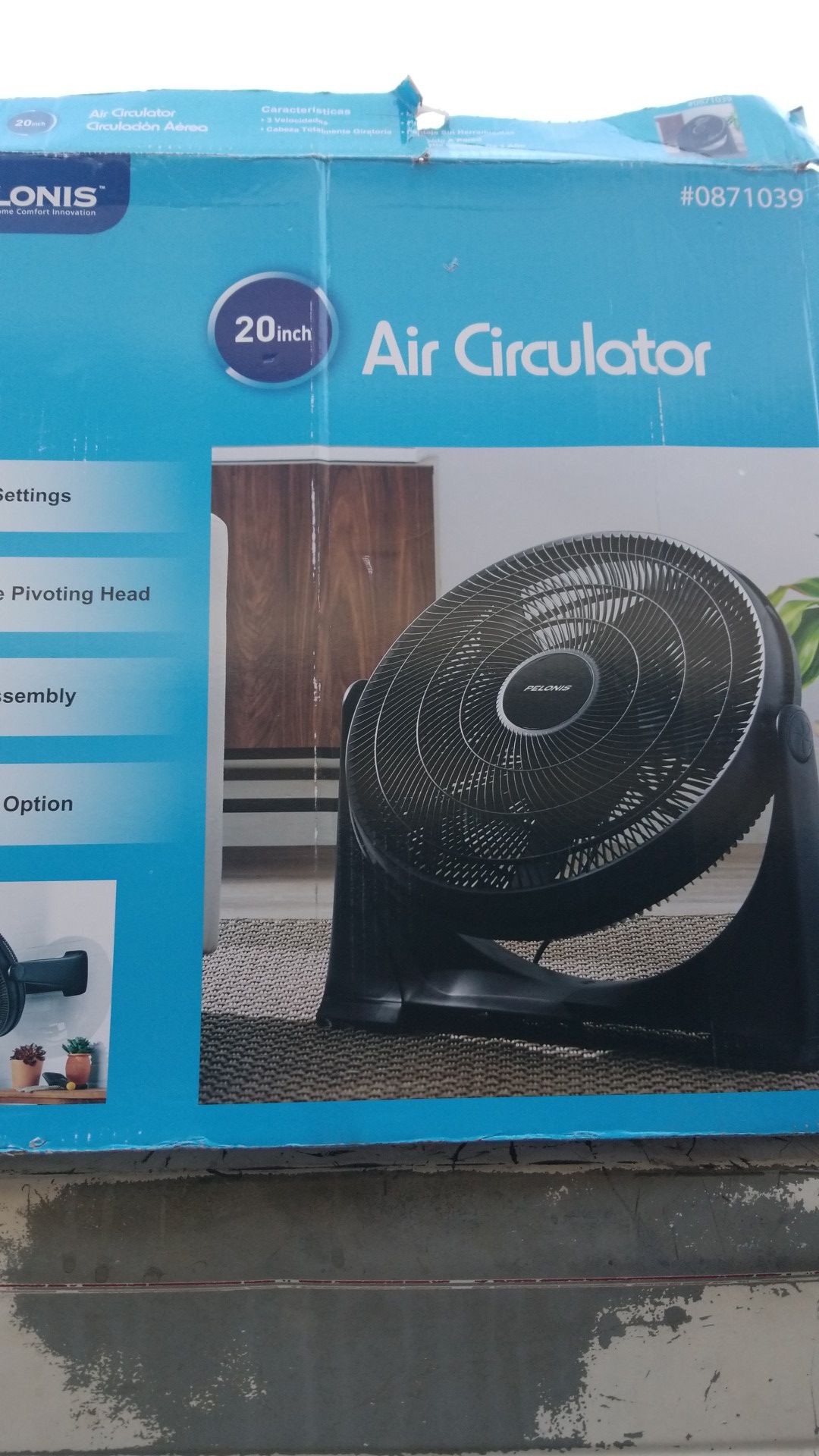 Brand new 20" air circular Fan ready