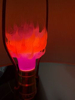 Vintage 2003 Sunbeam Halloween Light Bulb Flame Spiky Spooky Rare 25W #80147
