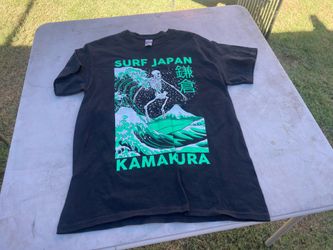 Surf Japan Kamakura skeleton blk tee shirt med
