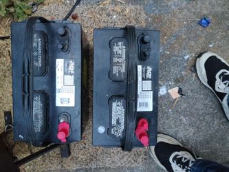 2 marine deep cycle batteries