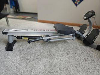 Body track glider rowing machine and stepper