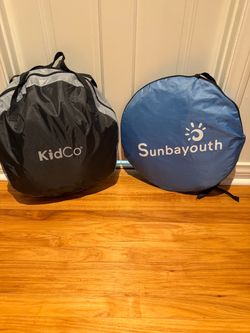 KidCo peapod travel tent and Sunbayouth canopy cabana