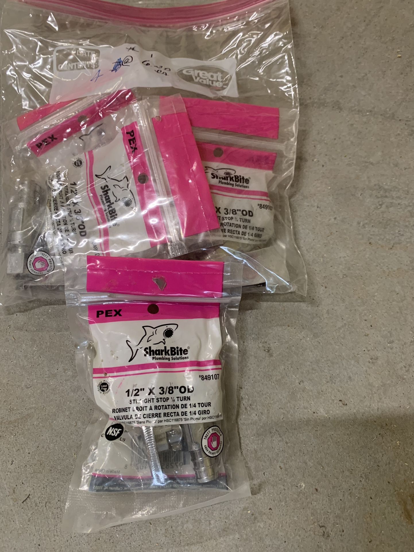 Pex And Shark bite Plumbing Supplies