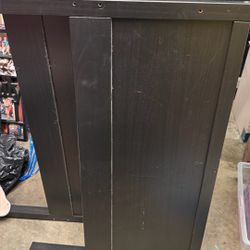 FREE Black/Brown Solid Wooden Twin Bed Frame