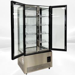 NSF 4 Sided Glass Standing Freezer DL-600F