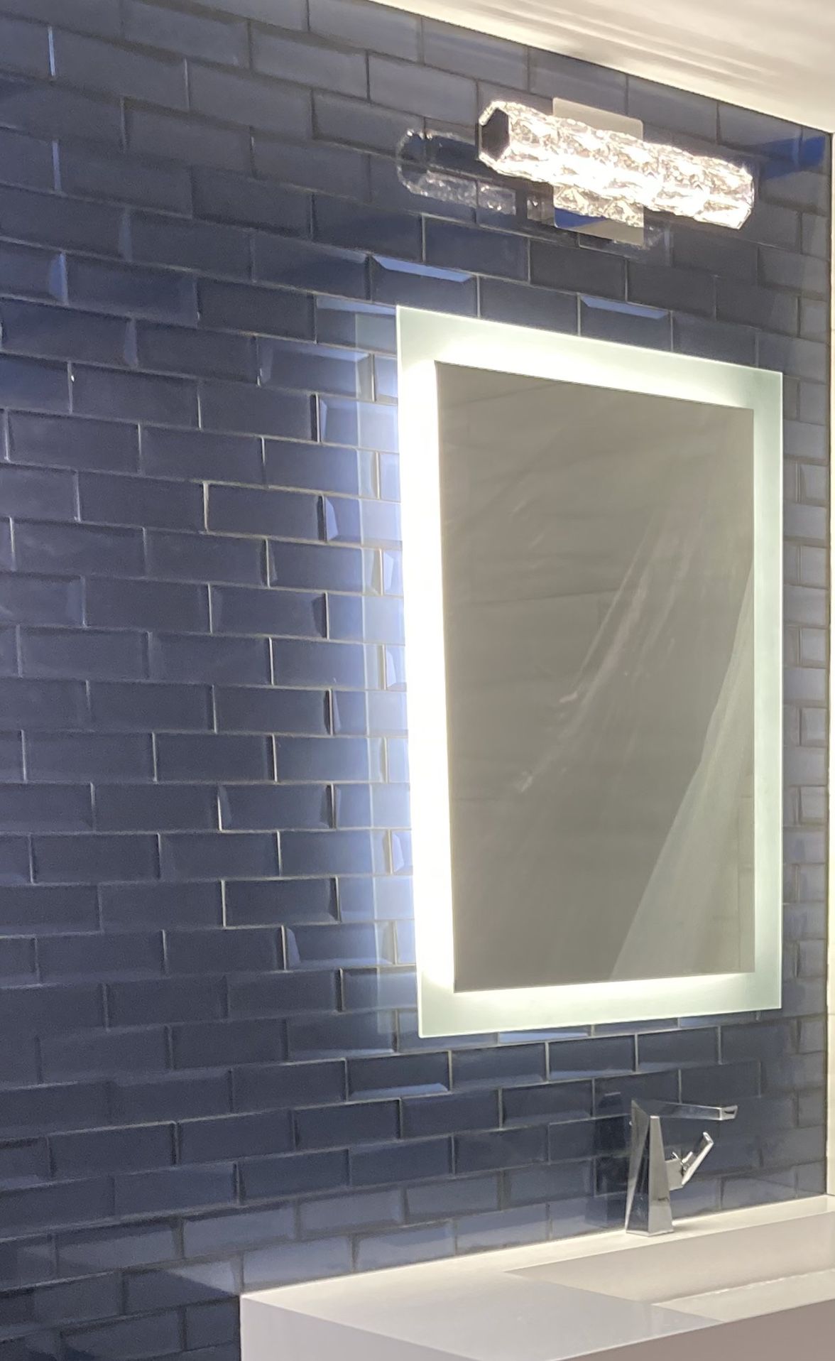 Side-Lighted LED Bathroom Vanity Mirror: 24" x 36" - Rectangular – From Mirrors & Marble