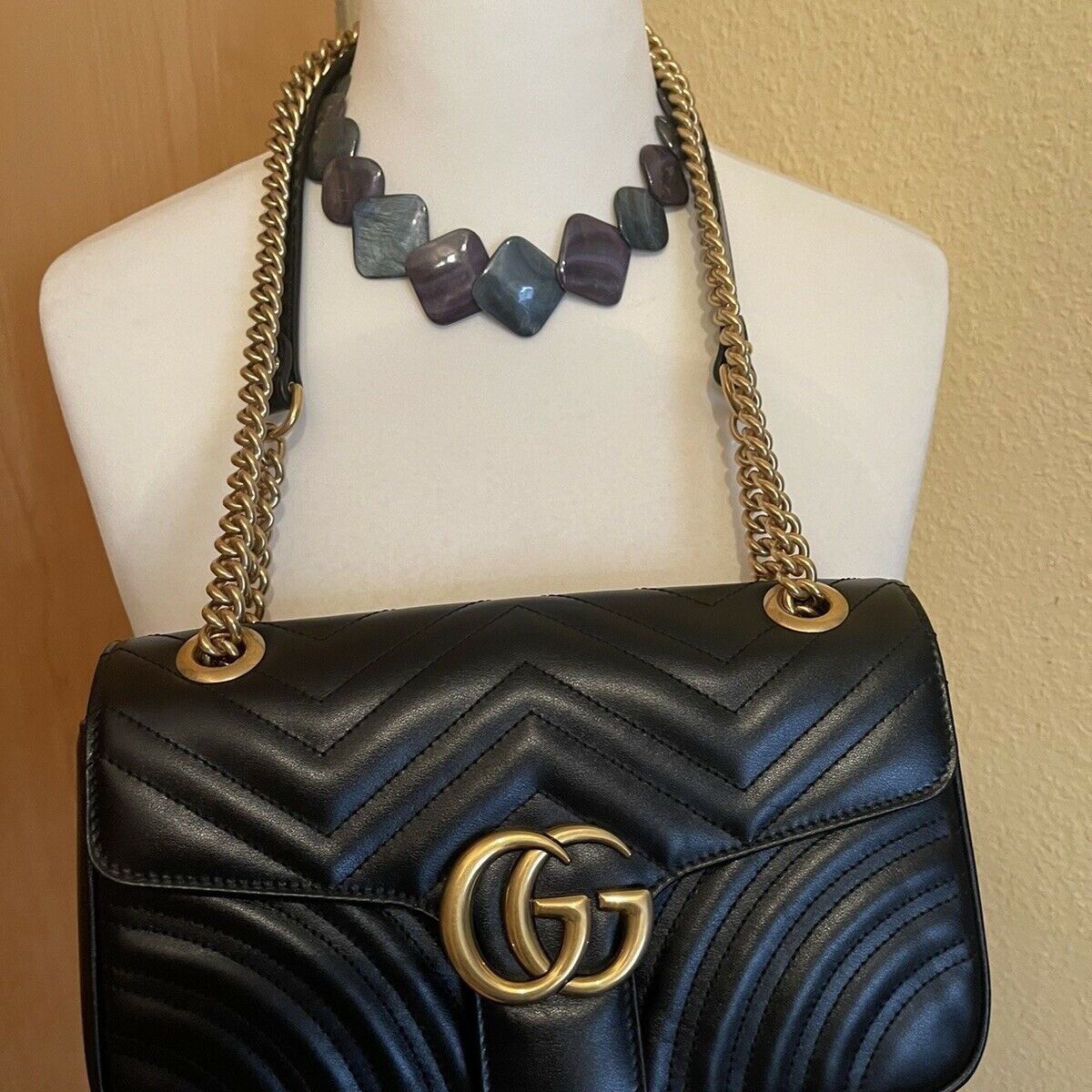 Gucci bag GG Mini chain wave pattern bag ladies shoulder crossbody for Sale  in Tujunga, CA - OfferUp
