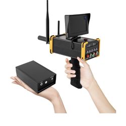 High Sensitivity Long Range Metal Detector - Deep Search Gold Treasure Detector with LCD Display & 360° Auto Rotation - Professional Portable Undergro