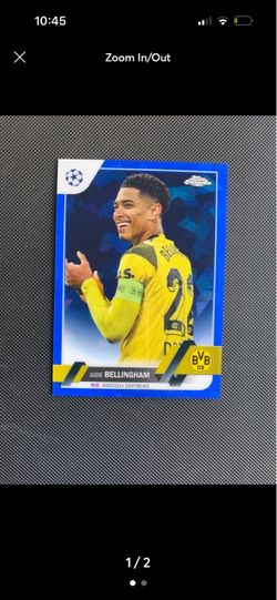 Jude Bellingham Topps Chrome UCL Trading Card blue refractor #22