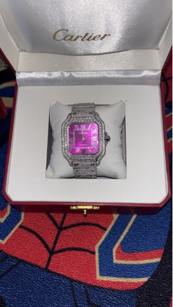 bussdown purple dial cartier