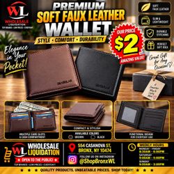 Deabolar Soft Faux Leather Bifold Wallet