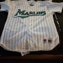 VINTAGE* MARLINS MEN'S LARGE JERSEY LIKE NEW