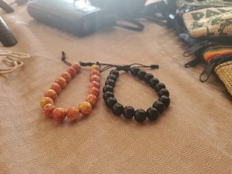 Bead Bracelets (Heavy Shiny Stone Beads)