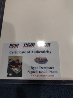 Ryan Dempster Signed 16x20 Photo with COA