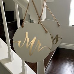 Wedding MR & MRS signs
