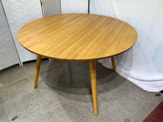 NEW! ARTICLE Seno 47″ Round Dining Table – Oak