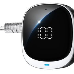COMSOON AUX Bluetooth Adapter for Car LED Screen Bluetooth 5.3 Receiver 