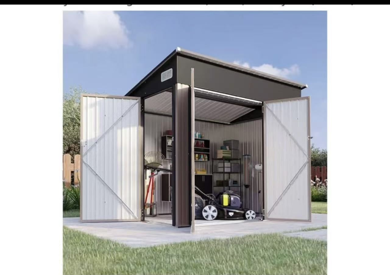 NEW IN BOX, Outdoor Metal Shed(size In Picture