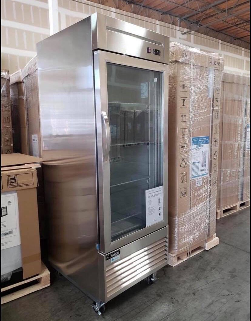 Stainless Steel Glass Door Refrigerator