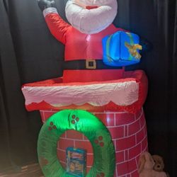 Light Up Rotating Christmas Blow Up 