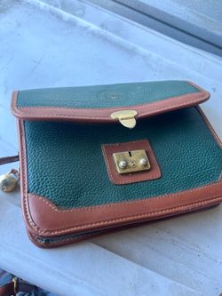 Dooney & Bourke Pebble Collection Emerald Green Leather-Business Bag