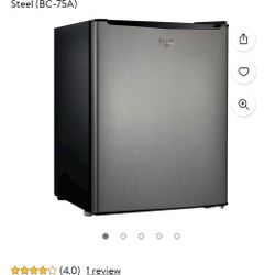 Whirlpool 072-01-0511 2.7cu. ft. Mini Refrigerator Stainless Steel 