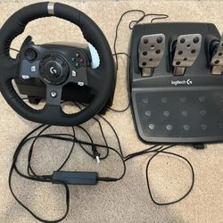 Logitech - G920 Driving Force Racing Wheel and Pedals for Xbox Series X|S, Xbox One, PC - Black