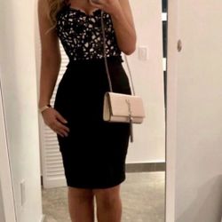 Corset Black Evening Dress Size S