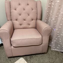 Pink Glider Rocking Chair