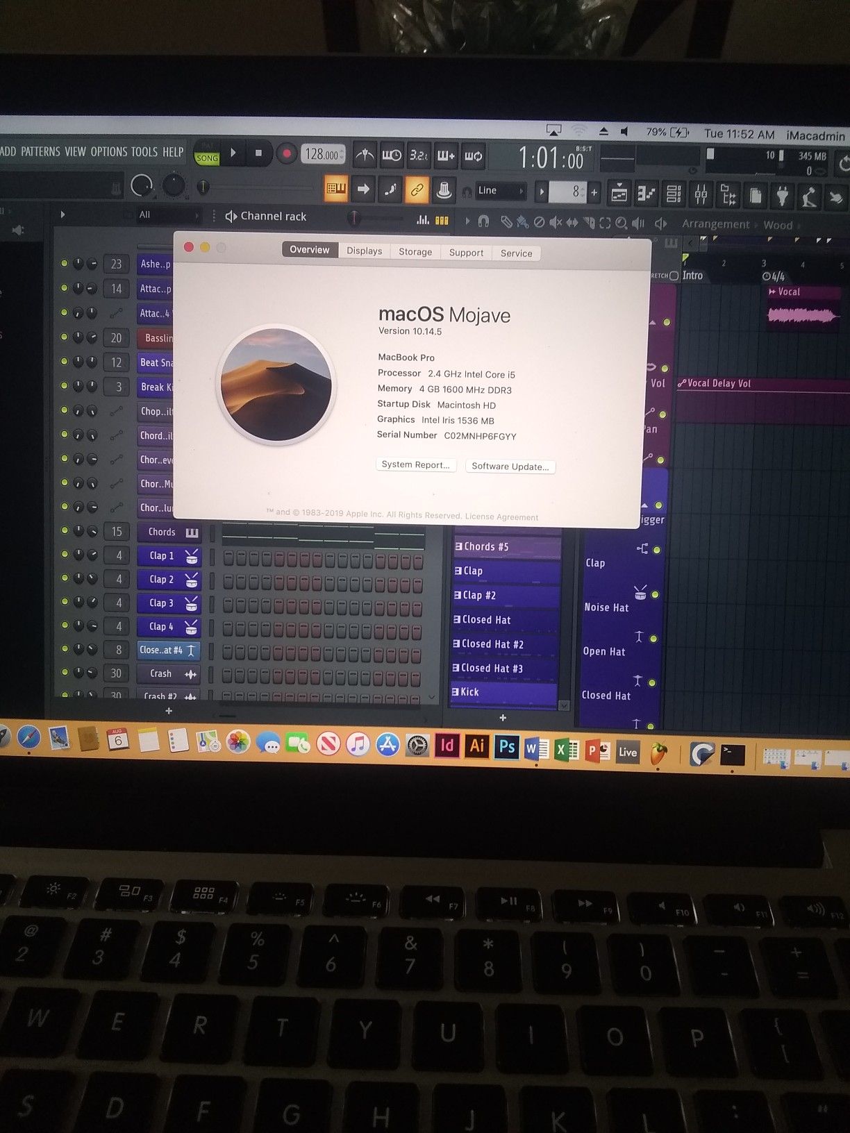 Musicheads MacBook i5 i7 sale loaded Adobe fruityloops