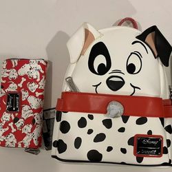 101 Dalmatians Loungefly Backpack And Wallet Brand New With Tagso