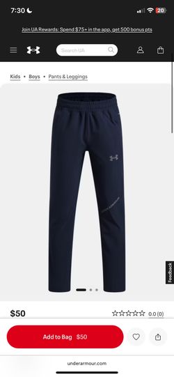 under armor pants size M