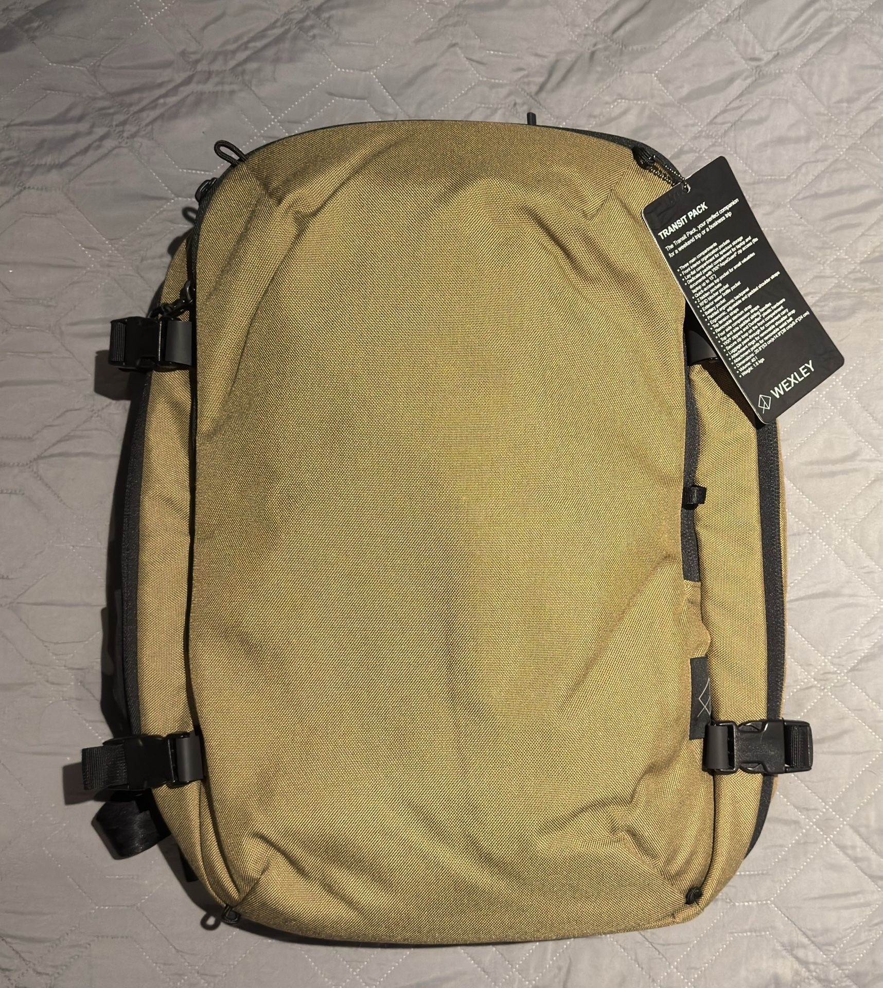 Wexley Covertec Transit Travel Backpack 40L Cordura 1000D Bag