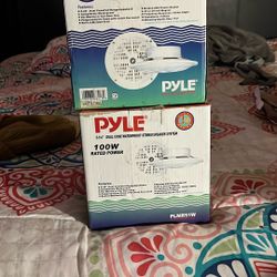 The Pair Of Pyle 5-1/4” Dual Come Waterproof Stereo Speaker System