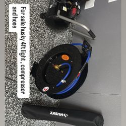 Husky 4ft Recharge Light,compressor And Hose 